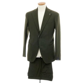 【新品】タリアトーレ TAGLIATORE ストレッチウール 2つボタンスーツ オリーブ【サイズ46】【S/S】【状態ランクN】【メンズ】