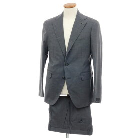 【新品】タリアトーレ TAGLIATORE ストレッチウール 2つボタンスーツ グレー【サイズ48】【S/S】【状態ランクN】【メンズ】