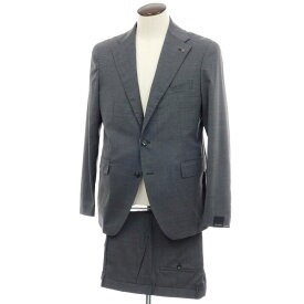 【新品】タリアトーレ TAGLIATORE ストレッチウール 2つボタンスーツ グレー【サイズ54】【S/S】【状態ランクN】【メンズ】