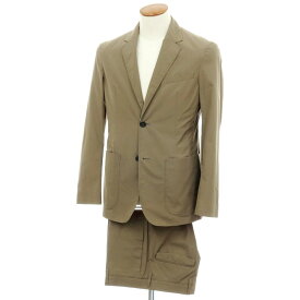 【SALE30%OFF/返品不可】【中古】ジルサンダー JIL SANDER コットン 2つボタンスーツ セットアップ カーキ【サイズ46/46】【S/S】【状態ランクD】【メンズ】