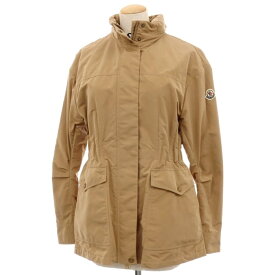 【新品アウトレット】モンクレール MONCLER NADES GIUBBOTTO ポリエステルナイロン スタンドカラー シェルジャケット ベージュ【サイズ1】【S/S】【状態ランクN-】【レディース】[BPD]