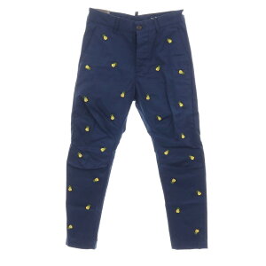 �y�V�i�z�f�B�[�X�N�G�A�[�h DSQUARED2 Fruit Embroidery SEXY CHINO PANT �R�b�g�� �p�C�i�b�v�� �`�m�p���c �l�C�r�[�y�T�C�Y42�z�yS/S�z�y��ԃ����NN�z�y�����Y�z