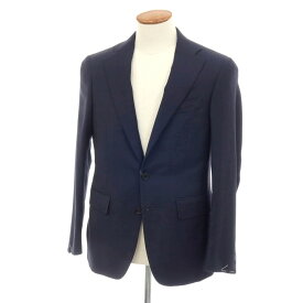 【新品】カナーリ CANALI ウール 2B テーラードジャケット ネイビー【サイズ46】【S/S/A/W】【状態ランクN】【メンズ】