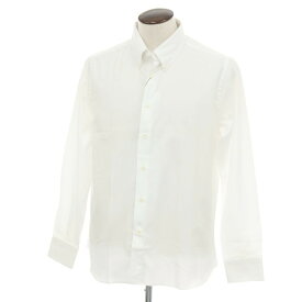 【新品アウトレット】カナーリ CANALI コットン ボタンダウン ドレスシャツ ホワイト【サイズ43】【S/S/A/W】【状態ランクN-】【メンズ】