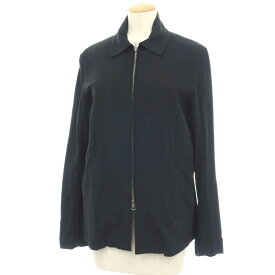 【SALE30%OFF/返品不可】【中古】ワイズ Y's 90S コットン ダブルジップブルゾン ブラック【サイズ表記なし（L位）】【S/S】【状態ランクD】【レディース】