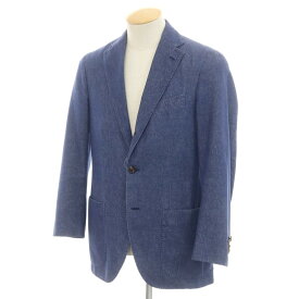 【中古】ラルディーニ LARDINI デニム カジュアルジャケット ネイビー【サイズ44】【S/S】【状態ランクC】【メンズ】[EPD]
