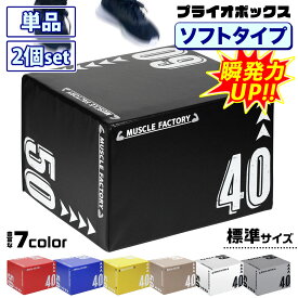 【エントリーでP10倍＆割引クーポン有】 プライオトレーニングボックス プライオボックス ソフト 40×50×60cm プライオメトリクス ボックス 陸上 球技 フィットネス 昇降台 ジャンプ台 ステップ台 跳び箱 3in1 体幹 トレーニング 選べるセット