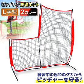 【超ポイントバック祭】 野球 防球ネット ピッチング フェンス L字型 大型 2m 野球ネット バッティング 練習用 軽量 持ち運び 軟式 硬式 少年野球 子供 大人 屋外 室内 スチール製 収納袋付き