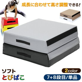 跳び箱 ソフト 飛び箱 とび箱 ジョイント式 とびばこ 子供 幼児 保育園 幼稚園 小学生 運動 自宅 子ども クリスマス 室内 家庭用 7+8段目のみ 単品 選べるカラー