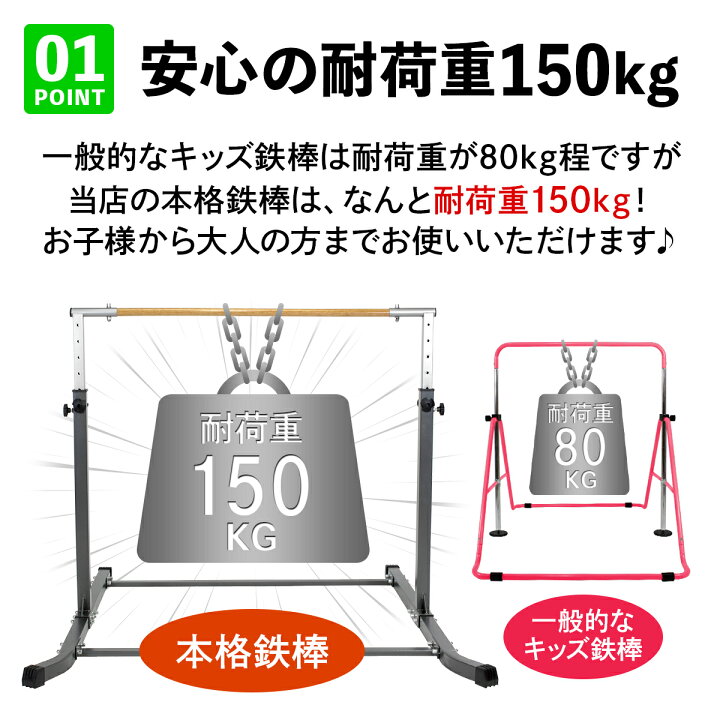 楽天市場】【エントリーでP10倍☆ブラックフライデー】 本格派 鉄棒 