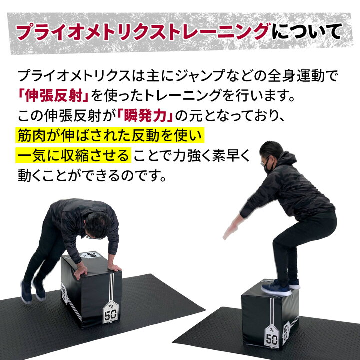 楽天市場】プライオボックス ソフト 40×50×60cm プライオメトリクス 