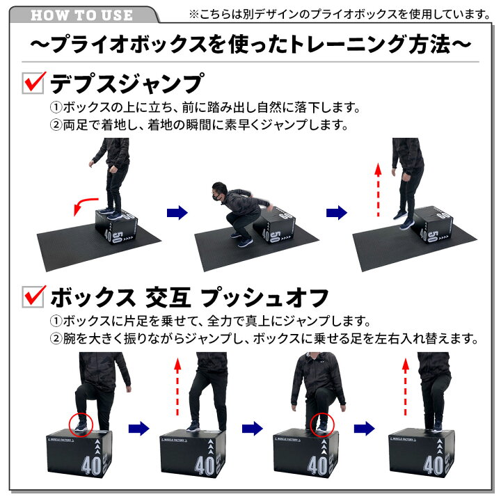 楽天市場】プライオボックス ソフト 40×50×60cm プライオメトリクス 