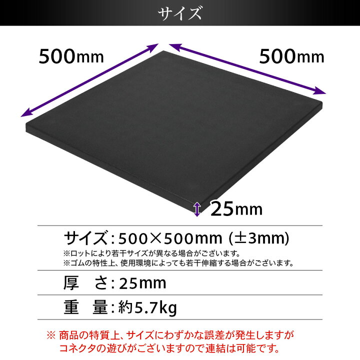 楽天市場】高密度 ジム マット 25mm ゴム フロアマット 防音 衝撃吸収 