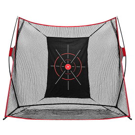 【エントリーでP10倍＆割引クーポン有】 ゴルフネット 練習用 ネット 折りたたみ 持ち運び 大型 屋外 室内 簡単設置 ワイド ポータブル インパクト 練習器具 自宅 庭 ガレージ 2.4×2.5m