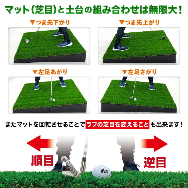 楽天市場】【エントリーでP10倍＆割引クーポン有】 傾斜 ゴルフマット 