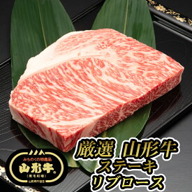 【E05】【夏ギフト】厳選 山形牛 ステーキ用 リブロース(300g×1枚) 黒毛和牛/ブランド牛 中島商店 送料無料 (東北/山形/食品/牛肉/老舗/美味しい/おいしい/うまい/おすすめ/アウトドア/キャンプ/バーベキュー/BBQ)【父の日/プチギフト/お中元/お歳暮】