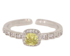 18K 指輪 RGP プラチナ ダイヤ CZ 一粒 彩石 ハーフエタニティ リング yu1161e 普通便 送料無料