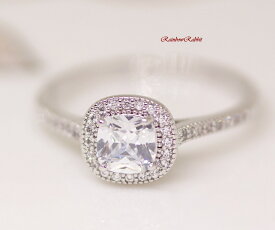 18K RGP プラチナ ダイヤ CZ 一粒 上質 リング yu1179e 普通便 送料無料