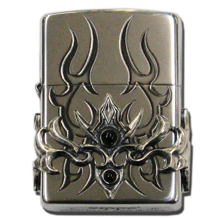 楽天市場】zippo グランドストーンオニキス ジッポーオイルライター 