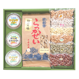 欧都香オリジナル落花生ギフトピーナッツバターセット大：千葉半立種：千葉県産：送料無料
