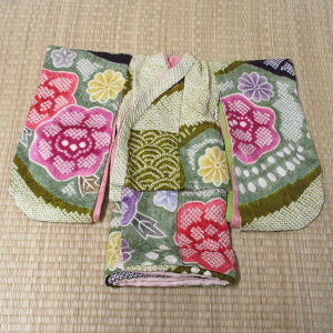 【送料無料!】【特別提供品!】京製尺五 市松人形用衣裳