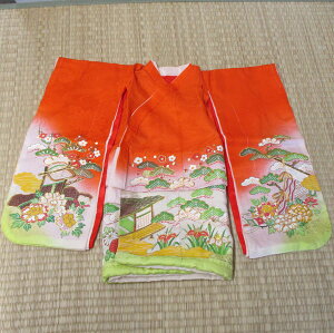 【送料無料!】【特別提供品!】京製尺五 市松人形用衣裳