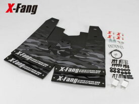 X-Fang M40302-CBKMudflap Camouflage Pattern BLACK【MC後DELICA D:5専用】 ブラック