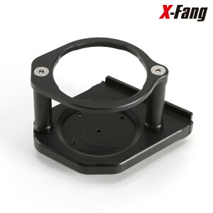 X-Fang DH401BK Billet Drink Holder LTD BLACK �� BLACK �r���b�g �h�����N�z���_�[ �u���b�N���u���b�N DELICA D:5 �O��