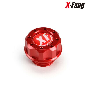 X-Fang OFC401RD Billet Oil Filler Cap RED �r���b�g�I�C���t�B���[�L���b�v ���b�h DELICA D:5 �O�� ���� ���
