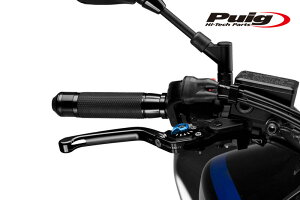 Puig 110NA210NA FOLDABLE BRAKE & CLUTCH LEVER 3.0 BLACK/BLUE (|^Cv) v[` u[L Nb` Zbg