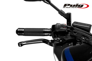 Puig 110NN210NN FOLDABLE BRAKE & CLUTCH LEVER 3.0 BLACK/BLACK (|^Cv) v[` u[L Nb` Zbg