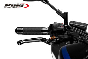 Puig 110NT210NT FOLDABLE BRAKE & CLUTCH LEVER 3.0 BLACK/ORANGE (|^Cv) v[` u[L Nb` Zbg