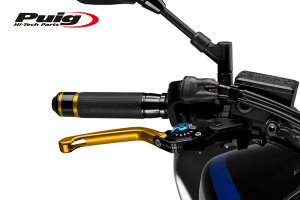 Puig 110OA210OA FOLDABLE BRAKE & CLUTCH LEVER 3.0 GOLD/BLUE (|^Cv) v[` u[L Nb` Zbg