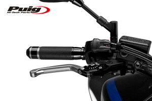 Puig 110PN210PN FOLDABLE BRAKE & CLUTCH LEVER 3.0 SILVER/BLACK (|^Cv) v[` u[L Nb` Zbg