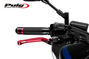 Puig 110RP210RP FOLDABLE BRAKE & CLUTCH LEVER 3.0 RED/SILVER (|^Cv) v[` u[L Nb` Zbg