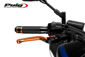 Puig 110TR210TR FOLDABLE BRAKE & CLUTCH LEVER 3.0 ORANGE/RED (|^Cv) v[` u[L Nb` Zbg