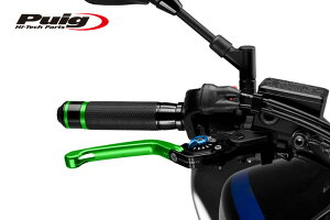 Puig 110VA210VA FOLDABLE BRAKE & CLUTCH LEVER 3.0 GREEN/BLUE (|^Cv) v[` u[L Nb` Zbg