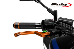 Puig 120TV220TV NON-FOLDABLE BRAKE & CLUTCH LEVER 3.0 ORANGE/GREEN (Œ^Cv) v[` u[L Nb` Zbg