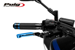 Puig 14ANP24ANP EXTENDABLE FOLDABLE BRAKE & CLUTCH LEVER 3.0 BLUE/SILVER (S/|^Cv) v[` u[L Nb` Zbg