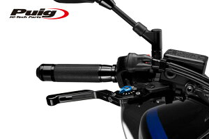 Puig 14NNA24NNA EXTENDABLE FOLDABLE BRAKE & CLUTCH LEVER 3.0 BLACK/BLUE (S/|^Cv) v[` u[L Nb` Zbg