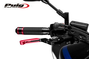 Puig 14RNP24RNP EXTENDABLE FOLDABLE BRAKE & CLUTCH LEVER 3.0 RED/SILVER (S/|^Cv) v[` u[L Nb` Zbg
