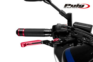 Puig 14RNR24RNR EXTENDABLE FOLDABLE BRAKE & CLUTCH LEVER 3.0 RED/RED (S/|^Cv) v[` u[L Nb` Zbg