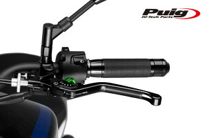 Puig 220NV NON-FOLDABLE CLUTCH LEVER 3.0BLACK/GREENiŒ^Cvj