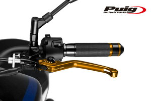 Puig 220ON NON-FOLDABLE CLUTCH LEVER 3.0GOLD/BLACKiŒ^Cvj