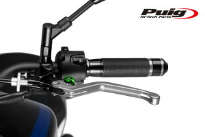 Puig 220PV NON-FOLDABLE CLUTCH LEVER 3.0SILVER/GREENiŒ^Cvj