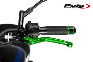 Puig 220VN NON-FOLDABLE CLUTCH LEVER 3.0GREEN/BLACKiŒ^Cvj