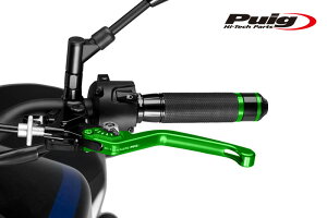 Puig 220VP NON-FOLDABLE CLUTCH LEVER 3.0GREEN/SILVERiŒ^Cvj