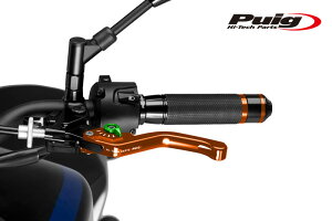 Puig 230TV SHORT CLUTCH LEVER 3.0 ORANGE/GREEN�i�Œ�^�C�v�j