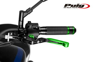 Puig 24VNV EXTENDABLE FOLDABLE CLUTCH LEVER 3.0GREEN/GREEN iS/|^Cvj