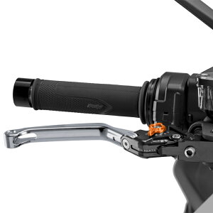 Puig 4110PT BRAKE LEVER 4.0.FOLDABLE [SILVER/ORANGE] �i�|�^�C�v�j �v�[�` �u���[�L���o�[